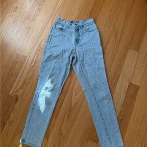 Light Blue Men's Jeans with Patchwork